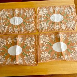Vintage lily of the valley placemats